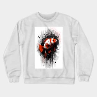 Clownfish Ink Painting Crewneck Sweatshirt